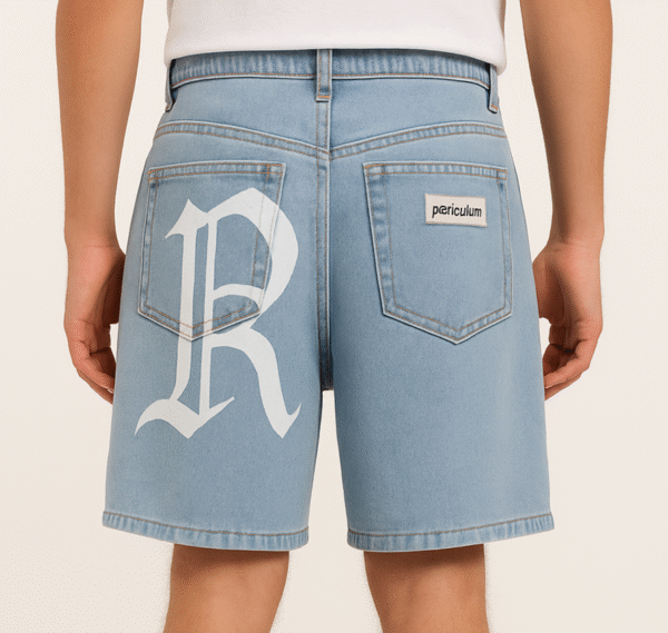“Denim Drama” Light Blue Baggy Jorts